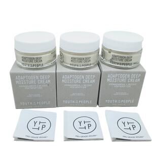 3 Youth To The People Adaptogen Deep Moisture Cream 0.5 OZ Each
